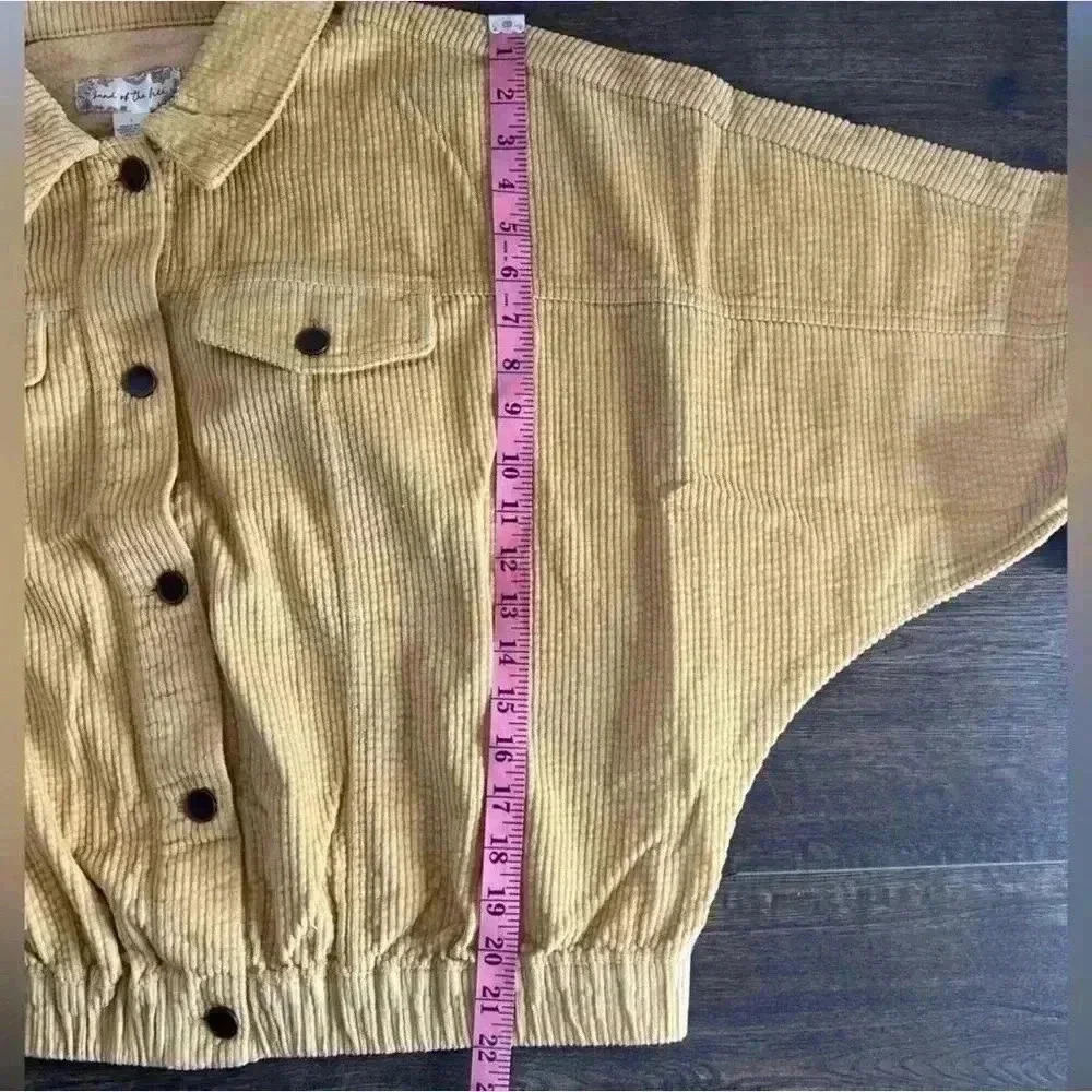 Band Of The Free Other Side Corduroy Jacket in Sand, Size Large. NWT! - Picture 14 of 15